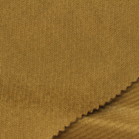 Brushed 100% Polyester Knit Fabric, 500 gsm, 150 cm — Khaki