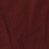 Burgundy Tone-on-Tone Floral Jacquard, Polyester — photo 3