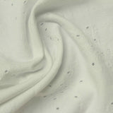 Cream Tone-on-Tone Jacquard, Cotton — photo 3