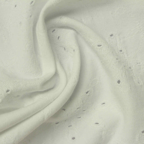 Cream Tone-on-Tone Jacquard, Cotton, 280 gsm