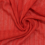 Viscose Nylon Rib Knit Fabric, 150 gsm, 150 cm — Red — photo 3