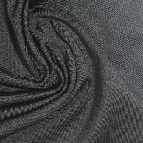 Brushed Polyester Stretch Milk Silk Knit Fabric, 235 gsm, 160 cm — Grey