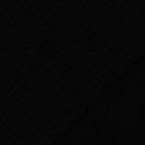 100% Polyester Rib Knit Fabric, 200 gsm, 155 cm — Black — photo 3