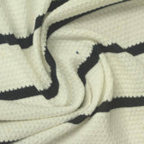 Black Horizontal-Stripe Knit, Cotton — photo 3