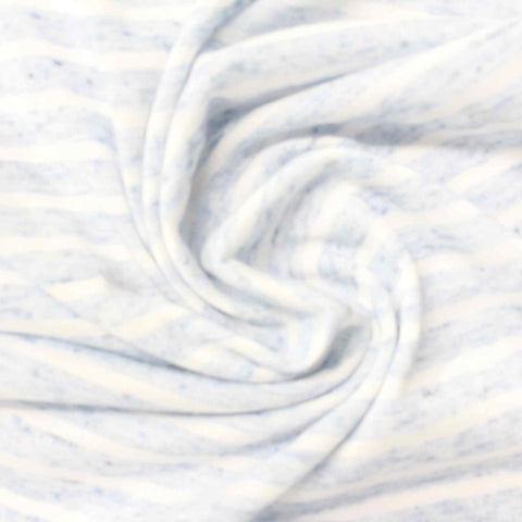 White Marl Jersey Knit, Poly-Linen, 130 gsm, 157 cm