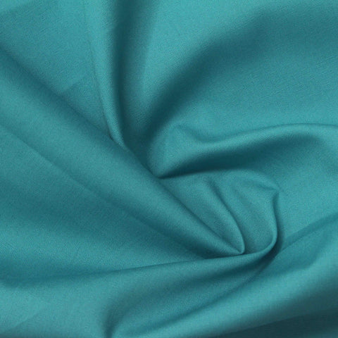Teal Poplin, Cotton