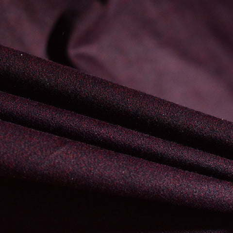 Dark Burgundy Marl Jacquard, Poly-Viscose