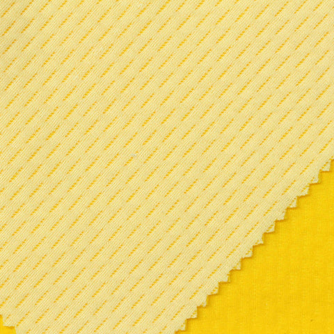 Jacquard Polyester Nylon Interlock Knit Fabric, 260 gsm, 160 cm — Yellow