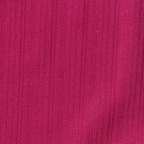 Polyester Viscose Stretch Rib Knit Fabric, 200 gsm, 140 cm — Pink — photo 3