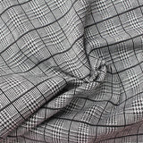 Black Plaid Jacquard, Polyester — photo 3