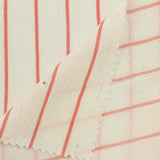 Red Vertical-Stripe Crepe, Viscose — photo 3