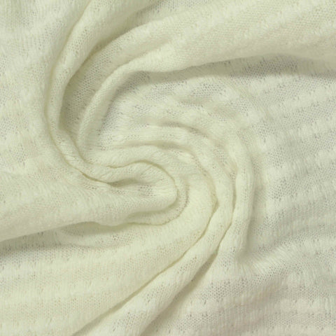 Off-White Dot Chunky Knit, Poly-Viscose