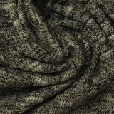 Black Marl Rib Knit, Viscose-Poly — photo 3
