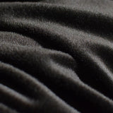 Polyester Stretch Fleece Fabric, 230 gsm, 175 cm — Black — photo 3