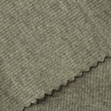 Heathered Grey-Green Marl Rib Knit, Cotton — photo 3