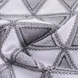Black Geometric-Triangle Knit, Polyester — photo 3