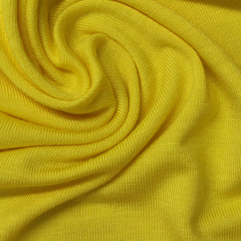 Viscose Stretch Jersey Knit Fabric, 170 gsm, 185 cm — Yellow