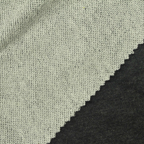 Dark Grey Marl French Terry, Cotton-Poly, 310 gsm, 170 cm