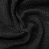 Dark Grey Marl Rib Knit, Cotton-Poly — photo 3