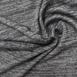 Dark Grey Heather Chunky Knit, Poly-Viscose — photo 3