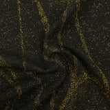 Black Geometric-Line Interlock Knit, Polyester — photo 3