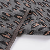 Grey Leopard Jacquard, Polyester — photo 3