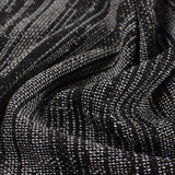 Black Stripes Chunky Knit, Polyester — photo 3