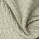 Cotton Stretch Rib Knit Fabric, 220 gsm, 115 cm — Beige — photo 3