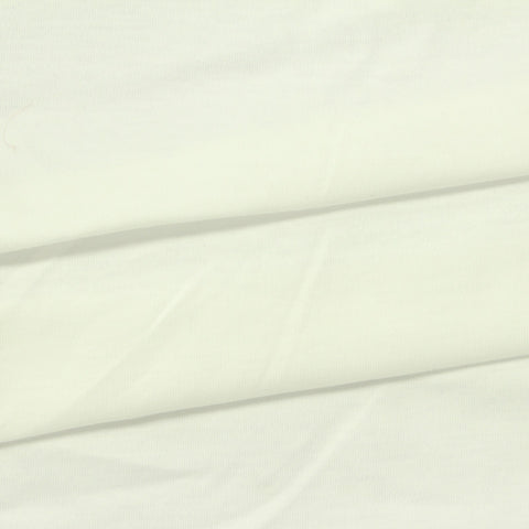 100% Cotton Interlock Knit Fabric, 160 gsm, 175 cm — White, ref EF-263373