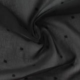 Grey Dots Chiffon, Polyester — photo 3