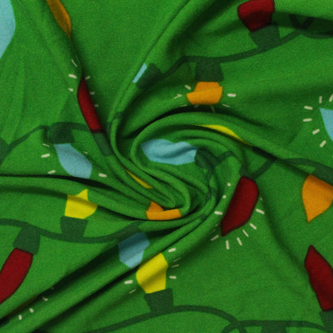 Printed Polyester Stretch Milk Silk Knit Fabric, 170 gsm, 180 cm — Green