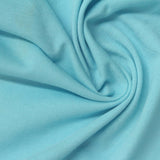 Cotton Polyester Jersey Knit Fabric, 140 gsm, 173 cm — Blue — photo 3