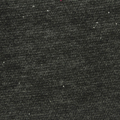 Dark Grey Marl Piqué Knit, Polyester, 460 gsm