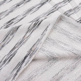 Grey Horizontal-Stripe French Terry, Poly-Cotton — photo 3