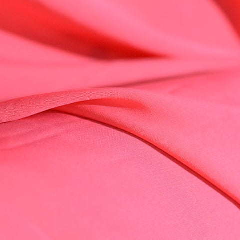 100% Polyester Chiffon Fabric, 110 gsm, 147 cm — Red