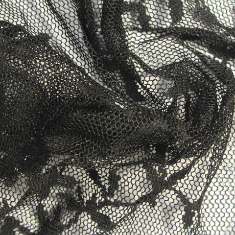 Black Floral Lace, Polyester