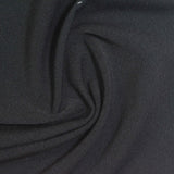 Polyester Stretch Crepe Fabric, 135 gsm, 155 cm — Black — photo 3