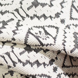 Cream Geometric Jacquard, Viscose-Poly — photo 3