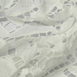 White Floral Knit, Polyester — photo 3