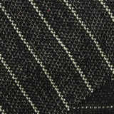 White Horizontal-Stripe French Terry, Poly-Cotton — photo 3