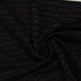 Gold Horizontal-Stripe Jersey Knit, Poly-Viscose — photo 3