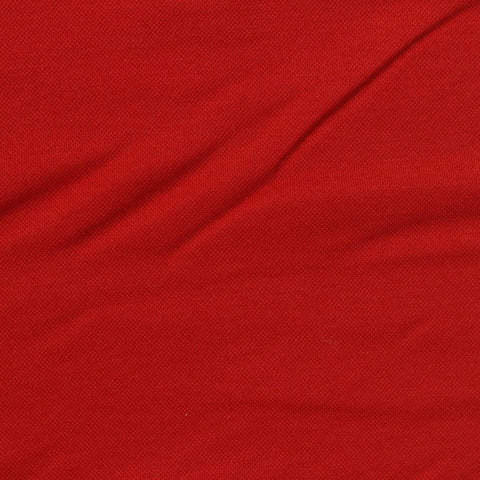 Viscose Nylon Stretch Piqué Knit Fabric, 235 gsm, 178 cm — Red