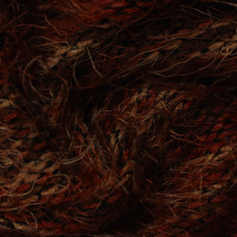 Dark Brown Horizontal-Stripe Knit, Polyester