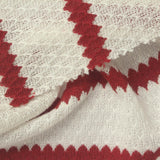 Red Horizontal-Stripe Jersey Knit, Polyester — photo 3