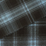 Dark Grey Plaid Woven, Poly-Viscose — photo 3