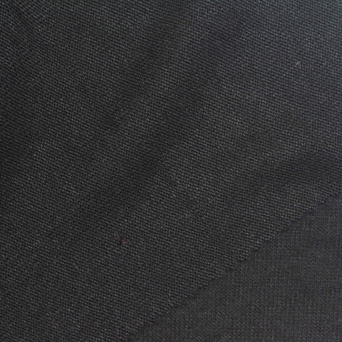 Viscose Polyester Stretch Chunky Knit Fabric, 220 gsm, 155 cm — Black