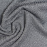 Brushed Polyester Viscose Stretch Chunky Knit Fabric, 220 gsm, 170 cm — Grey — photo 3