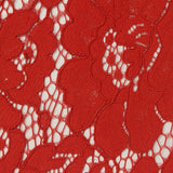 Red Floral Lace, Cotton-Nylon — photo 3