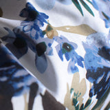 Blue Floral Poplin, Cotton — photo 3
