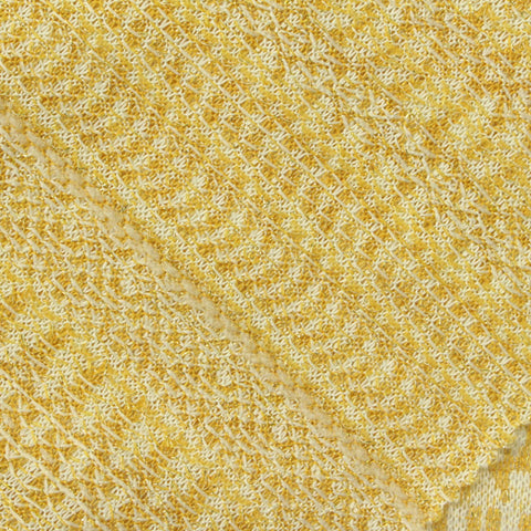 Yellow Zigzag Jersey Knit, Polyester